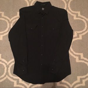 Express Western Men’s Black Pearl Snap Shirt